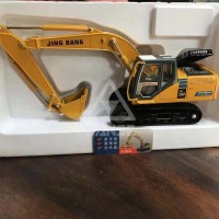 Excavator for sale mini excavator model rubber track child car for SH200 diecast 1:50 decoration educational kids toys