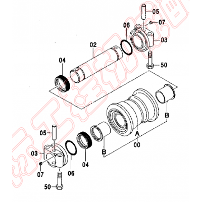 Trade Assurance ZX850-3 Lower Roller Ass'y Track Roller 4473720 For Sale